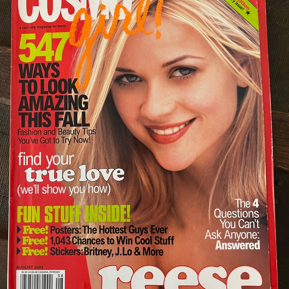 Collector's Edition 2nd Anniversary CosmoGirl Magazine Reese Witherspoon